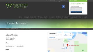 Wolverine State Credit Union Hours & Location