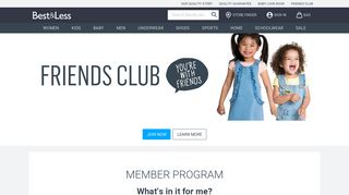 Friends Club – Rewards & Loyalty Program | Best&Less™ Online