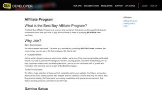 Affiliate Program - Best Buy Developer