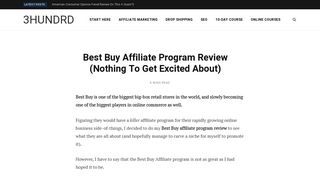 Best Buy Affiliate Program Review (Nothing To Get Excited About)