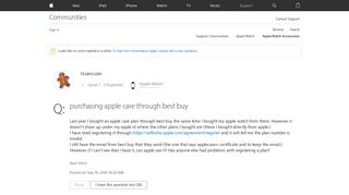 purchasing apple care through best buy - Apple Community