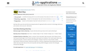 Best Buy Application, Jobs & Careers Online - Job-Applications.com