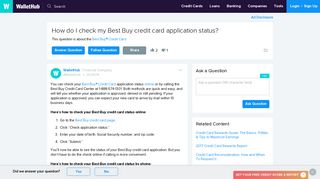 How do I check my Best Buy credit card application status? - WalletHub