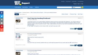 Can't log into bestbuy/Credicard - Best Buy Support - Best Buy Forums