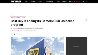 Best Buy is ending its Gamers Club Unlocked program - The Verge