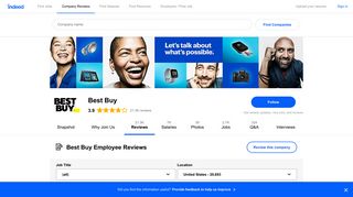 Best Buy Employee Reviews - Indeed