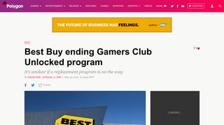 Best Buy ending Gamers Club Unlocked program - Polygon