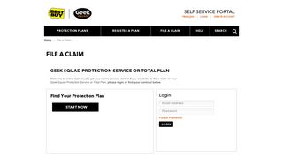 File a Claim | Geek Squad Protection Plan | Assurant Solutions