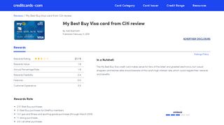 My Best Buy Visa Card from Citi Review - CreditCards.com