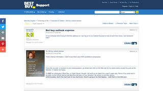 Bet buy outlook express - Best Buy Support - Best Buy Forums