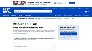 Protection Plan FAQs - Best Buy