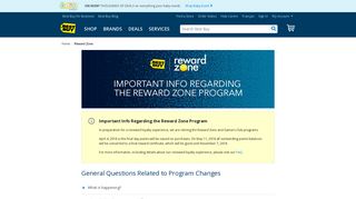 Best Buy Reward Zone™ Program - Signup Step 1