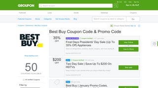 35% off Best Buy Coupons, Promo Codes & Deals 2019 - Groupon