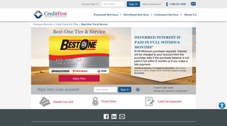 Best-One Tire & Service - Automotive Credit Card | CFNA