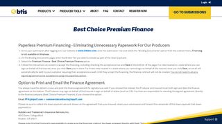 Best Choice Premium Finance - btis