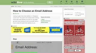 How to Choose an Email Address: 4 Steps (with Pictures) - wikiHow