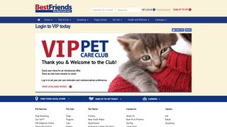 Login to VIP today | Best Friends Pet SuperCentre