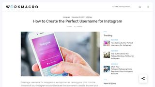 How to Create the Perfect Username for Instagram - WorkMacro
