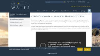 Cottage Owners - 10 Good Reasons to Join | Best of Wales