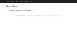 How to login | Best Practices Training