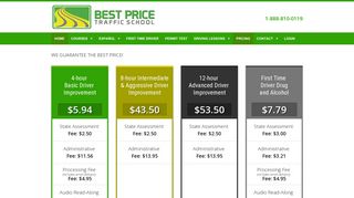 Pricing - Best Price Traffic School