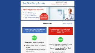 Best Price Driving Schools - State Approve Florida Online Traffic ...