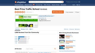 Best Price Traffic School Reviews - 5,725 Reviews of ... - Sitejabber