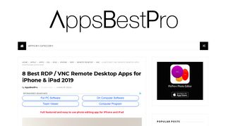 8 Best RDP / VNC Remote Desktop Apps for iPhone & iPad 2018 ...