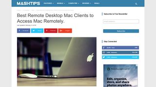 Best Remote Desktop Mac Clients to Access Mac Remotely. | Mashtips
