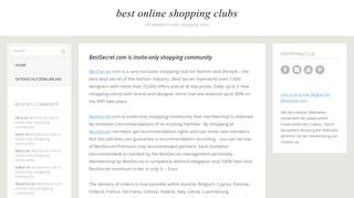 BestSecret.com is Invite-only shopping community | best online ...
