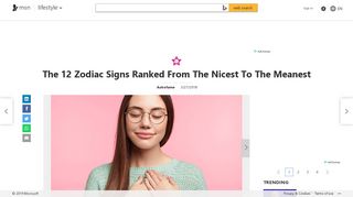 The 12 Zodiac Signs Ranked From The Nicest To The Meanest