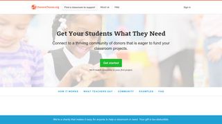 Teacher Sign-up - DonorsChoose.org