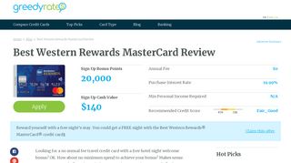 Best Western Rewards MasterCard Review | Greedyrates.ca