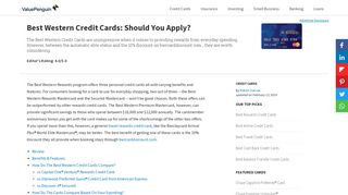 Best Western Credit Cards: Should You Apply? | Credit Card Review ...