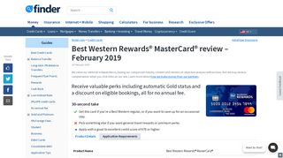 Best Western Rewards Mastercard review | finder.com