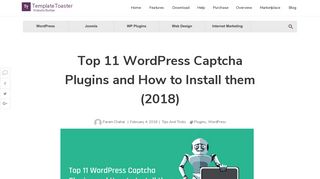 Top 11 WordPress Captcha Plugins and How to Install them (2018)