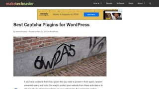 Best Captcha Plugins for WordPress - Make Tech Easier