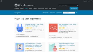 User Registration | WordPress.org