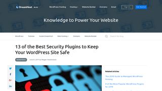 13 Best WordPress Security Plugins - DreamHost.blog