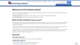 Welcome Guaranty Bank/BestBank | First Citizens Bank