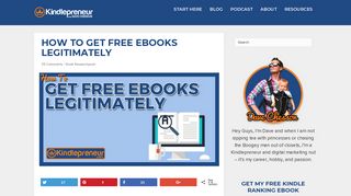 How To Get Free Ebooks Legitimately - 10 Clever And Legal Ways