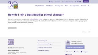 How do I join a Best Buddies school chapter? - Best Buddies ...