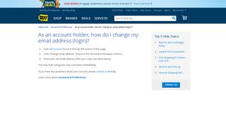 As an account holder, how do I change my email ... - Best Buy Canada