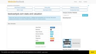 Bestcashjob : Website stats and valuation