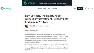 Earn $5+ Daily From BestChange without any investment - Best ...