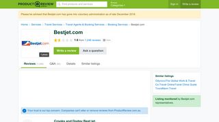 Bestjet.com Reviews - ProductReview.com.au