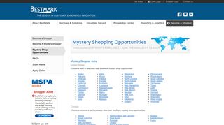 Mystery Shopper Jobs List - States | Join the BestMark Team