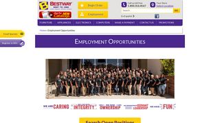 Employment Opportunities - Bestway Rent-to-Own