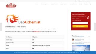Bet Alchemist - Final Review - Honest Betting Reviews