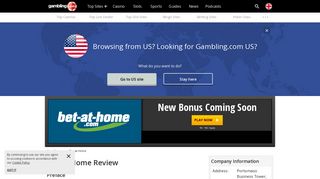 Bet-at-Home Review & Bonus Promo Code for the UK - Gambling.com